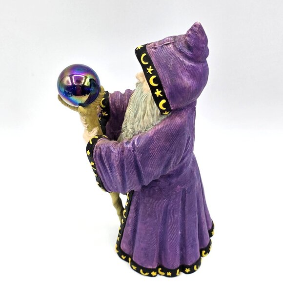 Vintage The Fantasy of Glenwillow By Russ Berrie Ceramic Wizard Glass Ball 14136 - Picture 6 of 9